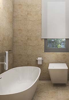 Bathroom Lutron Motorized Shades Redwood City