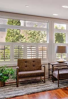 Bamboo Shades On Window Wall In Pacifica