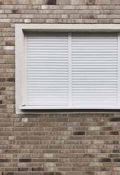 Rolling Shutters Over Exterior Windows San Carlos